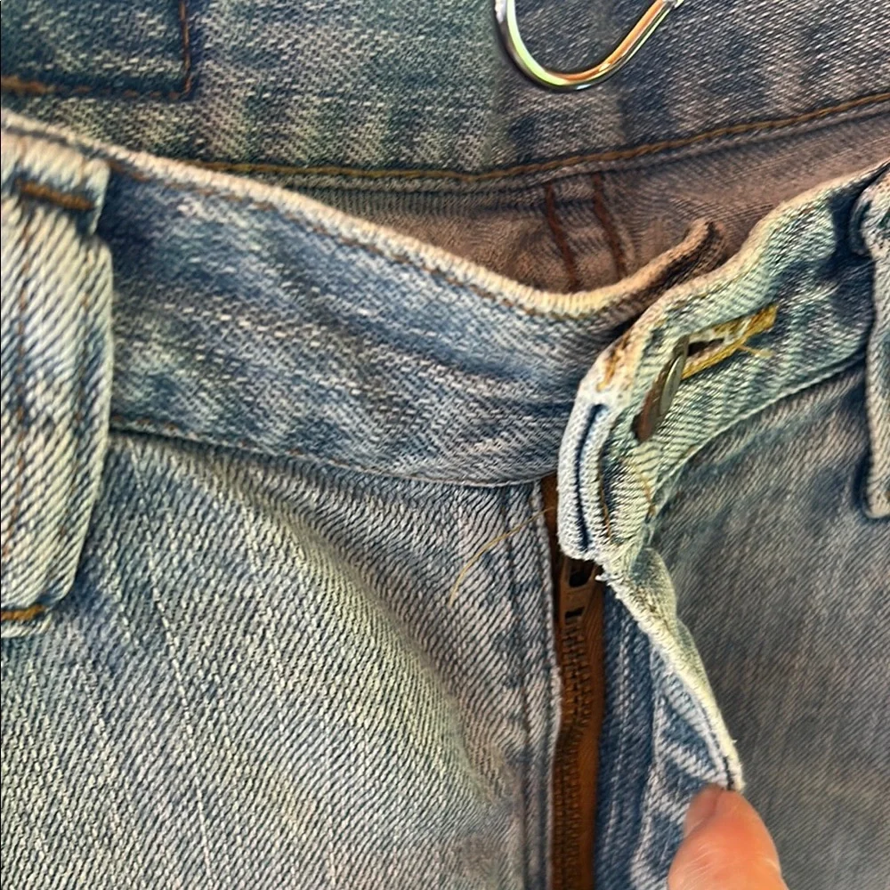 Riders by Lee cut off Jean Shorts Light Blue with Frayed ends; size 10M;so comfy